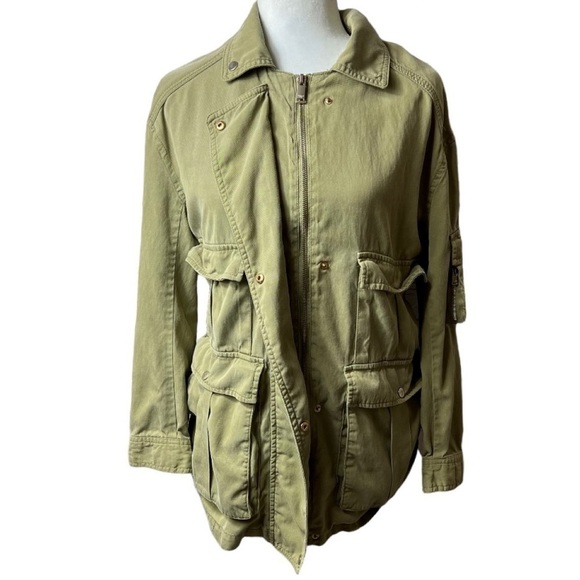 Pull & Bear Trademark Utility Zippered Jacket - Picture 2 of 11